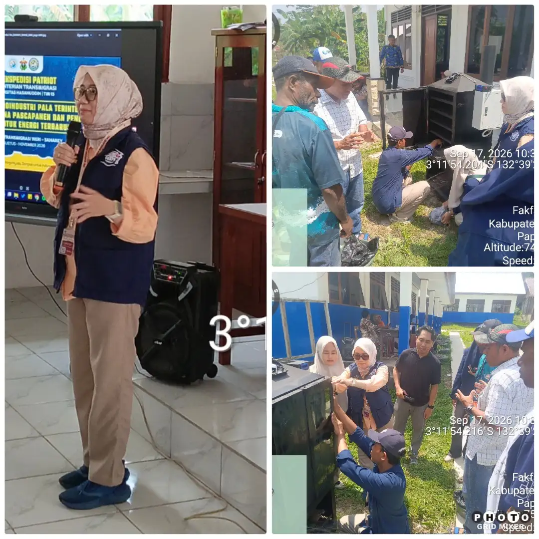 Atasi Kendala Cuaca, Ekspedisi Patriot UNHAS Kenalkan Pengering Pala Berbasis IoT di Weri-Saharey